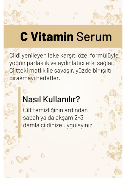 C Vitamini Aydınlatıcı Botanikal Kolajen Serum 30 Ml