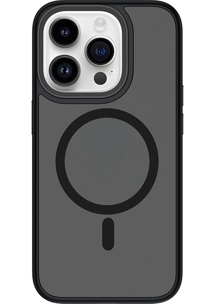 iPhone 15 Pro Uyumlu Kılıf Wiwu FGG-011 Magsafe Şarj Özellikli Kamera Korumalı Kapak Siyah