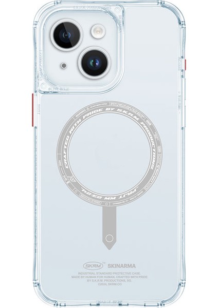 iPhone 15 Uyumlu Kılıf Skinarma Şeffaf Airbag Tasarımlı Magsafe Şarj Özellikli Saido Kapak Şeffaf fiyatları