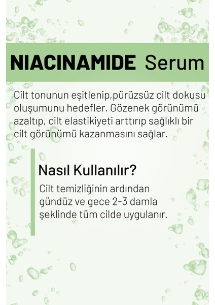 Anti Akne Ton Eşitleyici Botanikal Kolajen Serum (niacinamide 5%+zınc Pca 1%)