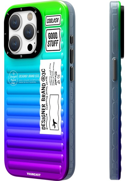 iPhone 15 Pro Max Uyumlu Kılıf Youngkit The Secret Color Serisi Kapak Mor