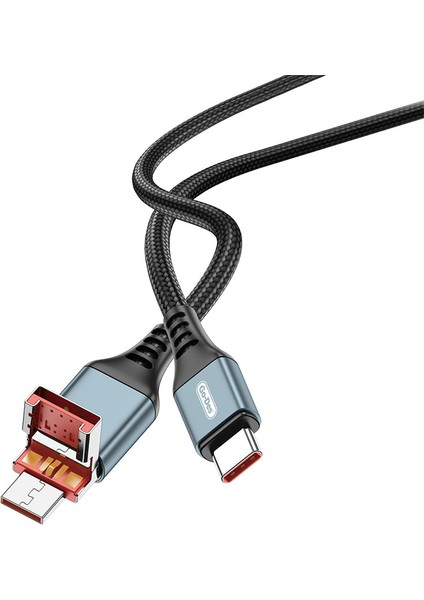 Type-C To Type-C ve Usb-A To Type-C Kablo 1.2m Go Des GD-UC593 Biyonik Terminal Tasarım PD65W