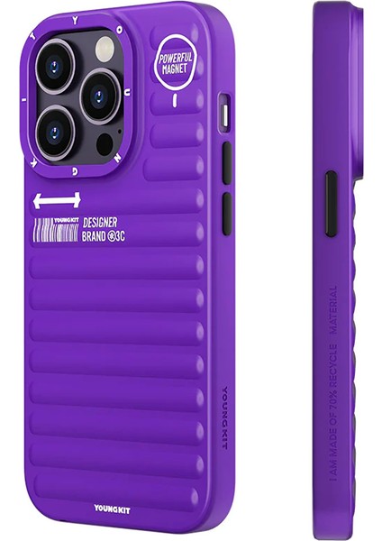 iPhone 14 Pro Max Uyumlu Kılıf Mat Renkli Tasarım Youngkit Original Serisi Kapak Mor fiyatları