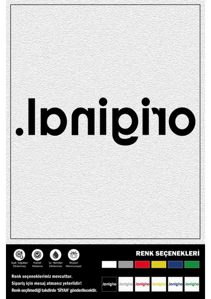 ORIGINAL STICKER 30 x 8 cm