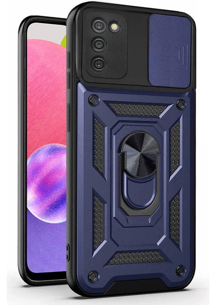Samsung Galaxy A03S Kılıf Impact Resistant Lacivert