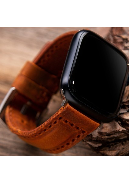 Apple Watch 42MM 44MM 45MM 49MM 3 / 4 / 5 / 6 / se / 7 / 8 / 9 / Ultra / Ultra 2 Hakiki Deri Kordon Hardal