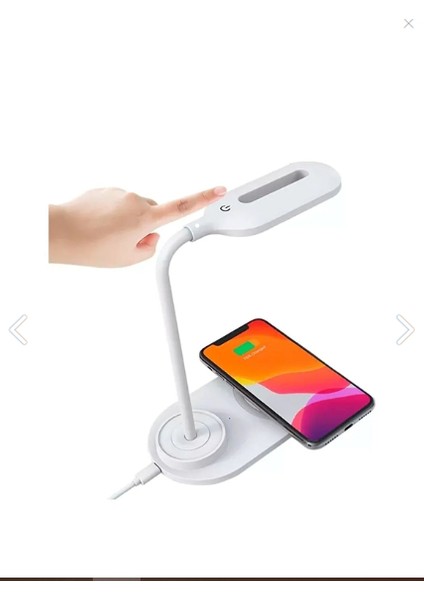 Q3 Hızlı Kablosuz Şarj ve LED Masa Lambası Taşınabilir 360 Derece Esnek Dokunma Kablosuz Stant Lamba