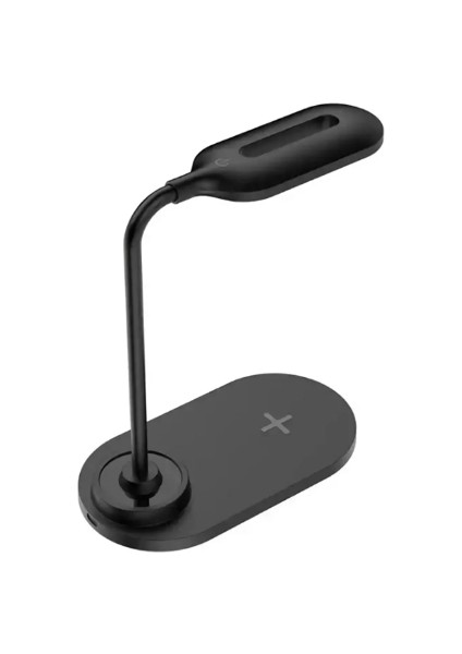 Qı Hızlı Kablosuz Şarj ve LED Masa Lambası Taşınabilir 360 Derece Esnek Dokunma Kablosuz Stant Lamba