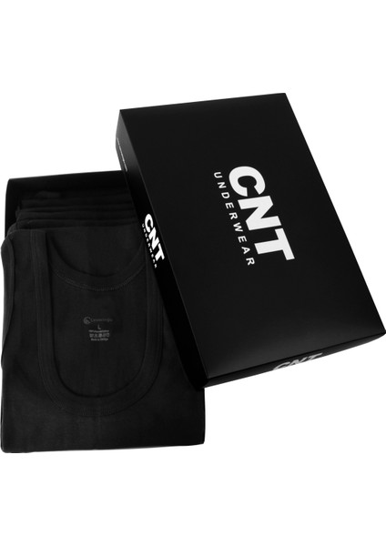 Cennetoğlu 6 Adet %100 Pamuk Beyaz Erkek Penye Atlet Ekonomik Paket