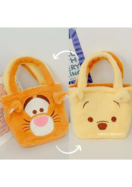 Figür Flip Peluş Omuz Çantası-Sarı/turuncu (Yurt Dışından)
