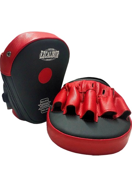 Porto Hakiki Deri Boks Lapa Boks Ellik Çift - Siyah Kırmızı modelleri