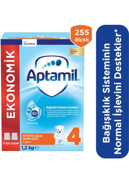 4 Çocuk Devam Sütü 1200 g 1 Yaş+