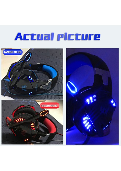 Kulaklık Kulak Üstü Kablolu Oyun Kulaklık Oyun Kulaklıkları Derin Bas Stereo Casque Ps4 Yeni Xbox Pc Dizüstü Oyun Için Mikrofon ile (Yurt Dışından)