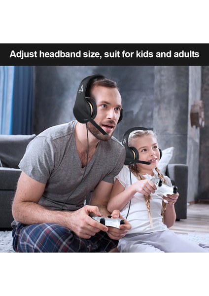 Katlanabilir V6 Stero Oyun Kulaklık Nintendo Anahtarı Için Mikrofon ile 3.5 mm Kablolu Oyun Kulaklığı Ps4 Pc Için (Yurt Dışından)