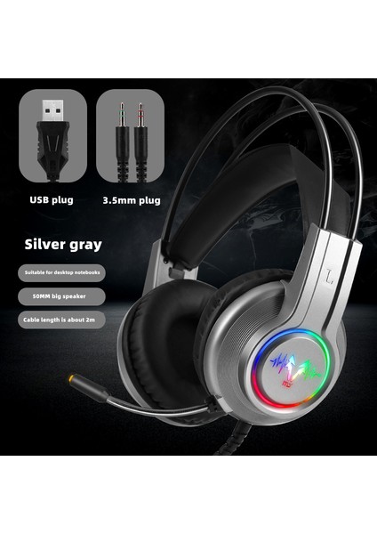 7.1 Ses Efekti Oyun Kulaklıkları 7 Renkli LED Glow Oyuncular Kablolu Kulaklık Surround Stereo Rgb Ps4 Bilgisayar Için Mic ile Kulaklık (Yurt Dışından)