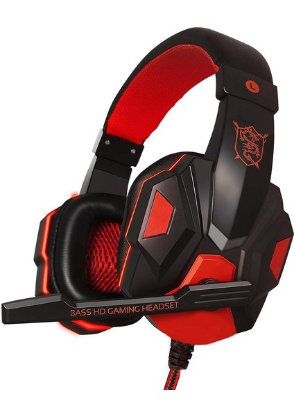 Kablolu Oyun Kulaklıkları Xbox One Pc Bilgisayar Oyuncusu Için Mikrofonlu Stereo Kulaklık Derin Baslı Kulak Üstü Kulaklıklar (Yurt Dışından)