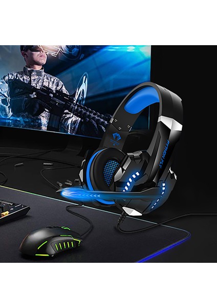 Oyun Kulaklığı G9000PRO 7.1 Çevresel Stereo Kulaklık Kablolu Arkadan Aydınlatmalı 3.5mm USB Hd Mikrofon Ps4 Telefon Pc Dizüstü Bilgisayar Için LED Işık (Yurt Dışından) modelleri