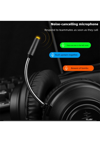 7.1 Ses Efekti Oyun Kulaklıkları 7 Renkli LED Glow Oyuncular Kablolu Kulaklık Surround Stereo Rgb Ps4 Bilgisayar Için Mic ile Kulaklık (Yurt Dışından)