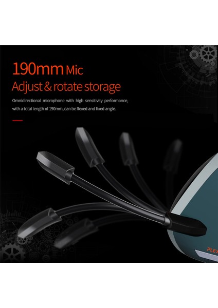 Plextone G800 Oyun Kulaklıkları Hafif Pc Oyun Kulaklıkları 50MM Korna Ünitesi 190MM Mikrofon Mobil Dizüstü Ps4 Xbox One Auriculare (Yurt Dışından)