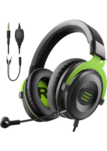 Eksa Gaming Headset Gamer Kablolu 3,5 mm Stereo/ USB 7.1 Çevresel Oyun Kulaklıkları Pc/ps4/ps5/xbox Için Gürültü Önleyici Mikrofonlu (Yurt Dışından)