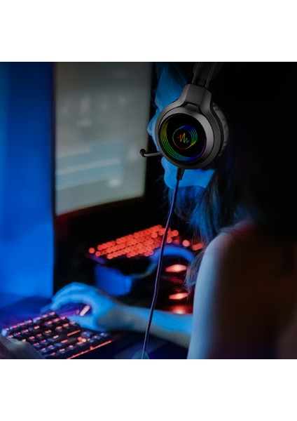 3.5mm USB Kablolu Kontrollü Kulaklık Ejderha Gözler Aydınlık Oyun Sevimli Kedi Kulak Headworn Bilgisayar Mikrofonlu Kulaklık Pc Dizüstü Bilgisayar (Yurt Dışından) modelleri
