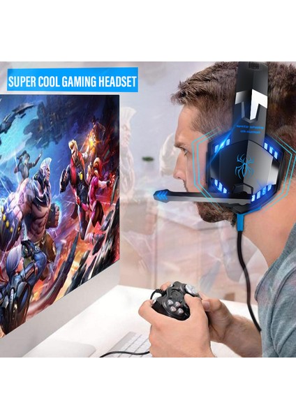 Yükseltme Kulaklık Oyuncular LED Işık Gürültü Önleyici Stereo Oyun Kulaklıkları Mikrofon Casque Için Ps4 Pc Xbox One Ps5 (Yurt Dışından) fiyatları