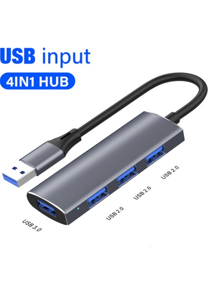 USB 3.0 Hub USB Hub Dock Tipi C 4 Bağlantı Noktalı Çoklu Splitter Adaptörü Otg Samsung Xiaomi Huawei Lenovo Macbook Pro USB 3.0 2.0 Bağlantı Noktaları (Yurt Dışından)