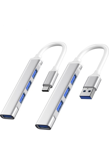 USB C Hub 3.0 Tip C 3.1 4 Port Çoklu Splitter Adaptörü Otg Xiaomi Lenovo Macbook Pro 13 15 Hava Pro Pc Bilgisayar Aksesuarları (Yurt Dışından)