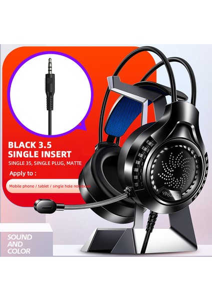 Oyuncular Için Siyah Kablolu Oyuncu Kulaklıkları Bükülebilir Mikrofonlu 3.5mm E-Spor Kulaklıklar Ps5 One Oyun Kulaklığı (Yurt Dışından) indirimleri
