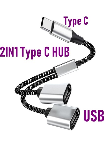 USB Tip C Hub Uzantıları 4 Port USB Kablo Ayırıcı Otg Yüksek Hızlı Aktarım Adaptörü Pc Dizüstü Macbook Pro Için Taşınabilir Dönüştürücü (Yurt Dışından)
