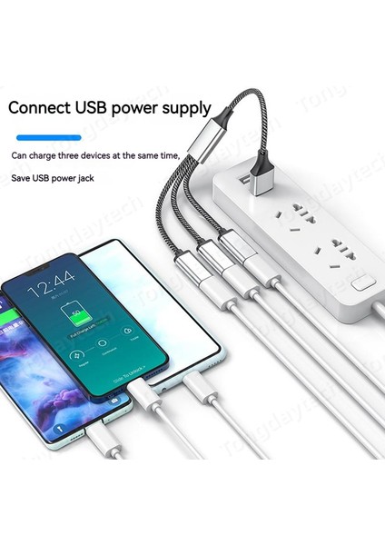 USB Tip C Hub Uzantıları 4 Port USB Kablo Ayırıcı Otg Yüksek Hızlı Aktarım Adaptörü Pc Dizüstü Macbook Pro Için Taşınabilir Dönüştürücü (Yurt Dışından)