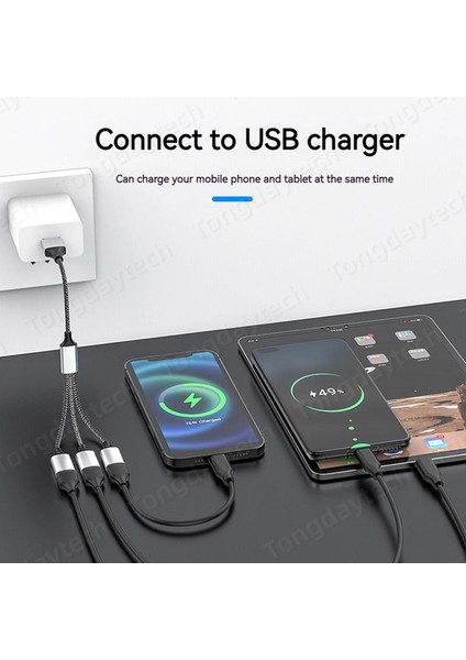 USB Tip C Hub Uzantıları 4 Port USB Kablo Ayırıcı Otg Yüksek Hızlı Aktarım Adaptörü Pc Dizüstü Macbook Pro Için Taşınabilir Dönüştürücü (Yurt Dışından)