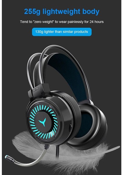 Oyun Kulaklıkları Kablolu Oyuncu Kulaklığı 7.1 Çevresel 4d Stereo Mikrofonlu Kulaklık 7 Renk Rgb Ps4 Xbox One Pc Oyunları G58 (Yurt Dışından) indirimleri