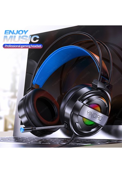 Pc Ps4 Dizüstü Bilgisayar Için 7.1 Rgb LED Oyun Kulaklığı, Hd Mikrofon Gürültü Önleyici Bilgisayar Telefonu Oyun Kaskı ile Kulak Üstü Oyun Kulaklığı (Yurt Dışından) fiyatları