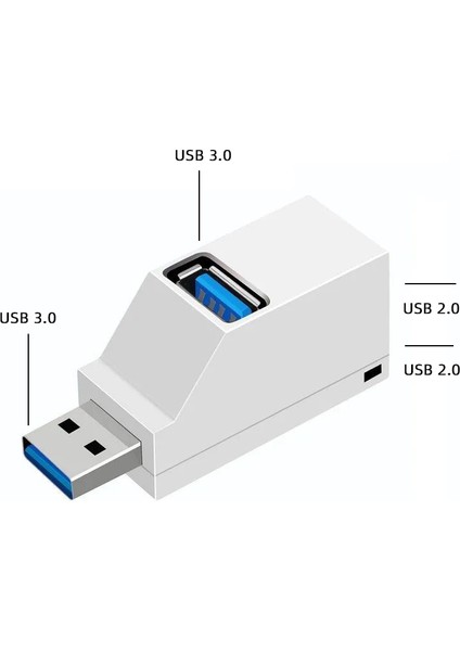 USB 3.0 Hub Adaptörü Dönüştürücü Mini Splitter Genişletici Kutusu 3 Port Pc Laptop Için Yüksek Hızlı U Disk Kart Okuyucu Yerleştirme USB Hub (Yurt Dışından)