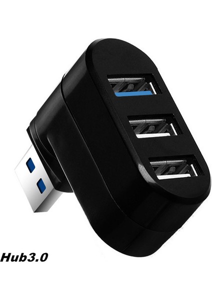 USB Hub 3.0 Adaptörü Döndür Yüksek Hızlı U Disk Okuyucu USB Splitter 3 Port USB 2.0 Xiaomi Macbook Pro Dizüstü Bilgisayar Aksesuarları (Yurt Dışından)