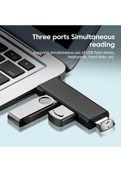 Elough Mini Alüminyum 3 Bağlantı Noktalı USB 3.0 Hub USB Hub Uzantıları 2.0 Hub USB Adaptör Istasyonu Ultra Ince Taşınabilir Veri Hub USB Ayırıcı (Yurt Dışından) fırsatları