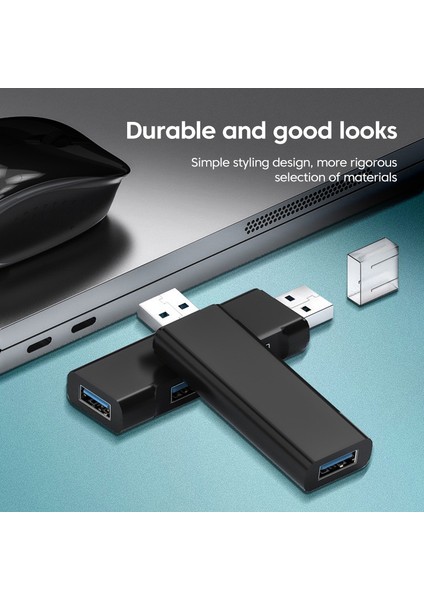 Elough Mini Alüminyum 3 Bağlantı Noktalı USB 3.0 Hub USB Hub Uzantıları 2.0 Hub USB Adaptör Istasyonu Ultra Ince Taşınabilir Veri Hub USB Ayırıcı (Yurt Dışından) indirimleri
