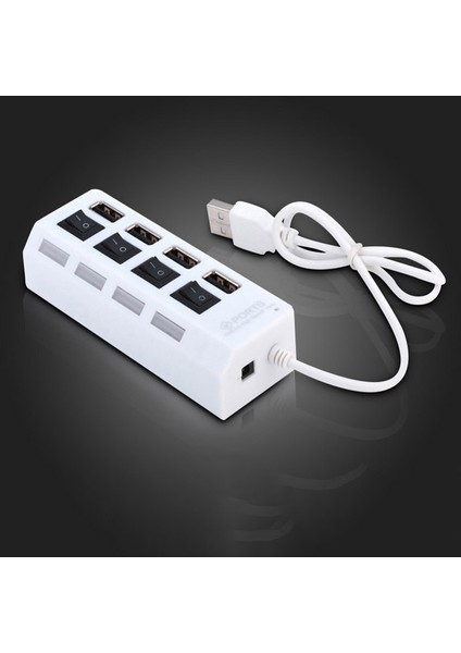 Yüksek Hızlı 4/7 Bağlantı Noktaları USB Hub 2.0 Adaptör Genişletici Çoklu USB Splitter Pc Dizüstü Bilgisayar Için LED Lamba Anahtarı ile Çoklu Genişletici (Yurt Dışından)