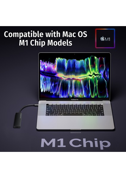 Getatek USB C Hub Dizüstü Bilgisayar Adaptörü Mikro Sd Kart Okuyucu Tip C 3.0 4K HDMI Adaptörü USB 3.0 Süper Hızlı USB C Yerleştirme Istasyonu (Yurt Dışından)