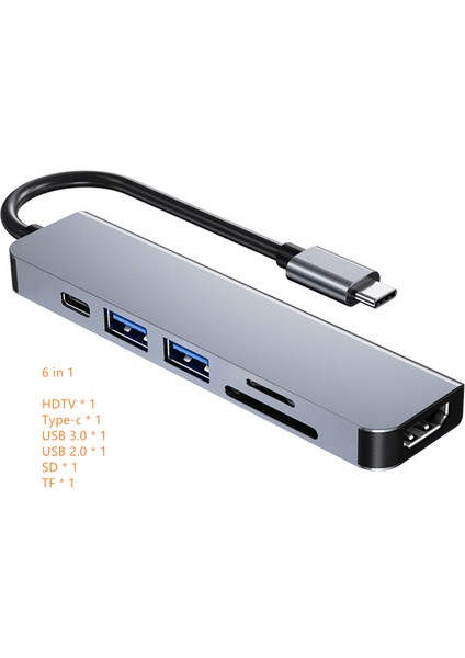 Rankman USB C Hub 4K Hdtv USB 3.0 2.0 Tip C MacBook iPhone 15 Için Şarj Dock'u Samsung S20 Dex Ps5 iPad Tv Nintendo Anahtarı (Yurt Dışından)