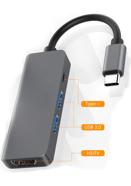 Rankman USB C Hub 4K Hdtv USB 3.0 2.0 Tip C MacBook iPhone 15 Için Şarj Dock'u Samsung S20 Dex Ps5 iPad Tv Nintendo Anahtarı (Yurt Dışından)