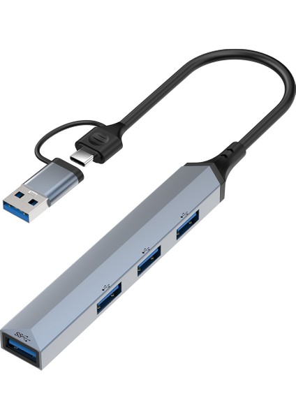 4 In 1/5 In 1 USB C Yerleştirme Istasyonu 4 Bağlantı Noktalı Çoklu Bağlantı Noktası Hub Adaptörü 5 GBPS/480 Mbps Sd/tf Kart Okuyucu Xiaomi Lenovo Macbook Pro Için (Yurt Dışından)