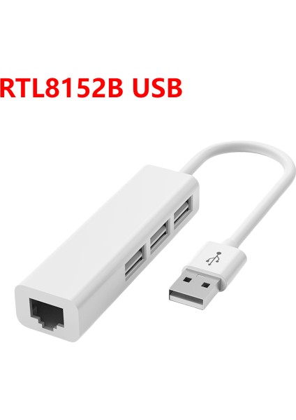 Tip-C RJ45 Lan Ağ Kartı 4 In 1 USB 2.0 Hub Dizüstü Bilgisayar Adaptörü Masaüstü Bilgisayar 4 Port Dock Istasyonu USB C Splitter (Yurt Dışından)