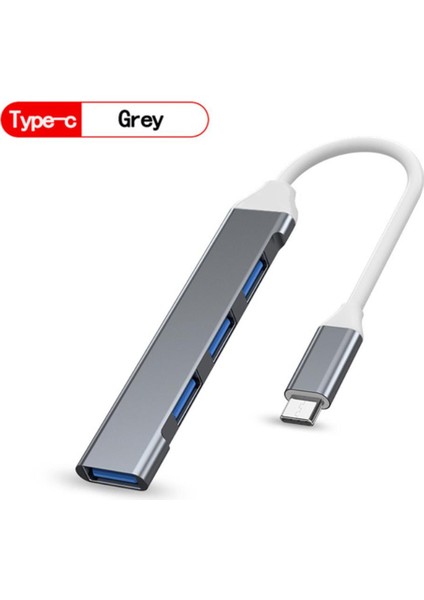 USB C Hub 4 Çok Bağlantı Noktalı USB Tip-C Hub, Usb2.0 Usb3.0 Otg Fonksiyonlu USB Splitter Adaptörü Win7/8/10 Için Uyumlu (Yurt Dışından)