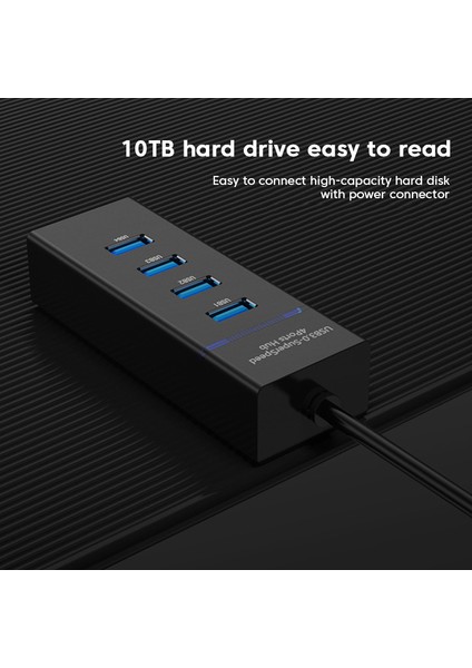 Elough 4 Port USB Hub 3 0 Yüksek Hızlı Çoklu USB Splitter Adaptörü Otg Xiaomi Lenovo Pc Bilgisayar Aksesuarları 30/120 cm (Yurt Dışından)