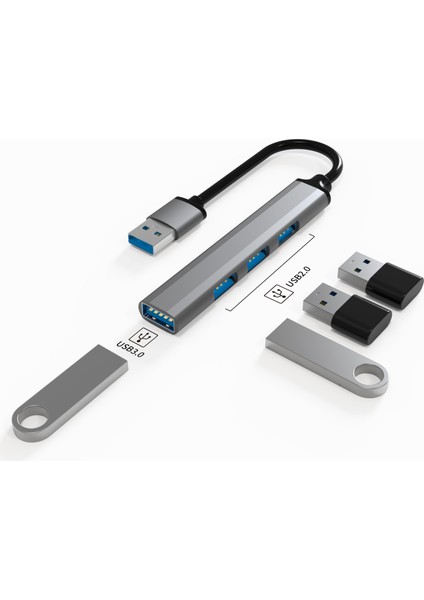 Tipi USB C Hub 3.0 Bağlantı Noktası Çoklu Splitter Adaptörü Otg Lenovo Huaweı Xiaomi Macbook Pro 15 Hava Aksesuarları USB Hub Dropship (Yurt Dışından)