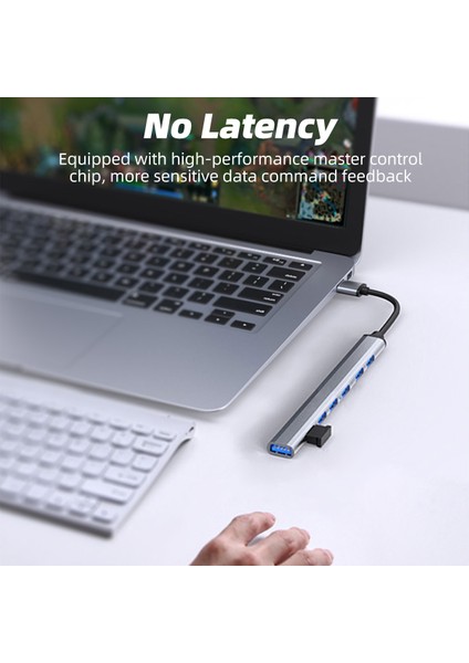 7 In 1 USB C Hub 3.0 Tip C 4/7 Port Çoklu Splitter Adaptörü Otg USB Güç Adaptörü Macbook Pro 13 15 Hava Mi Pro Pc Dizüstü Bilgisayar (Yurt Dışından)