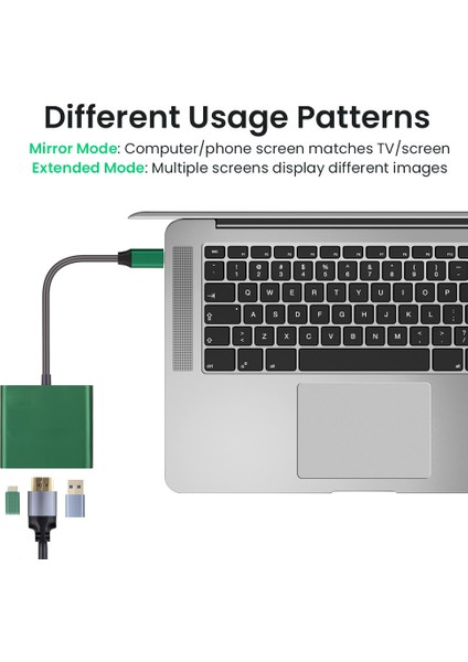 Yeni Tip-C Hub USB C - HDMI Uyumlu Ayırıcı Usb-C 3 In 1 4K HDMI USB 3.0 Pd Hızlı Şarj Akıllı Adaptör MacBook Dell (Yurt Dışından)