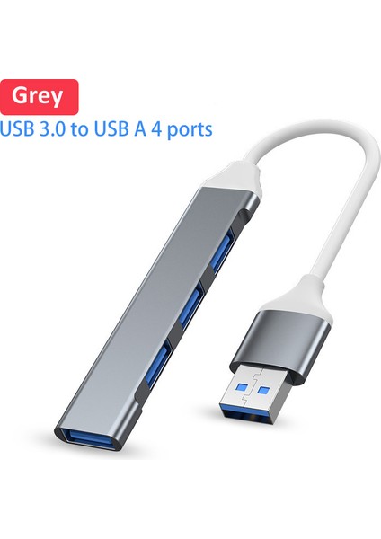 USB Hub Tip C Genişletici 4 Portlu Usb3.0 2.0 Splitter Dizüstü Hub Dönüştürücü Otg Adaptörü Bilgisayar Için USB C Yerleştirme Istasyonu (Yurt Dışından)